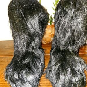 Vintage Oscar Sport Goat fur boots